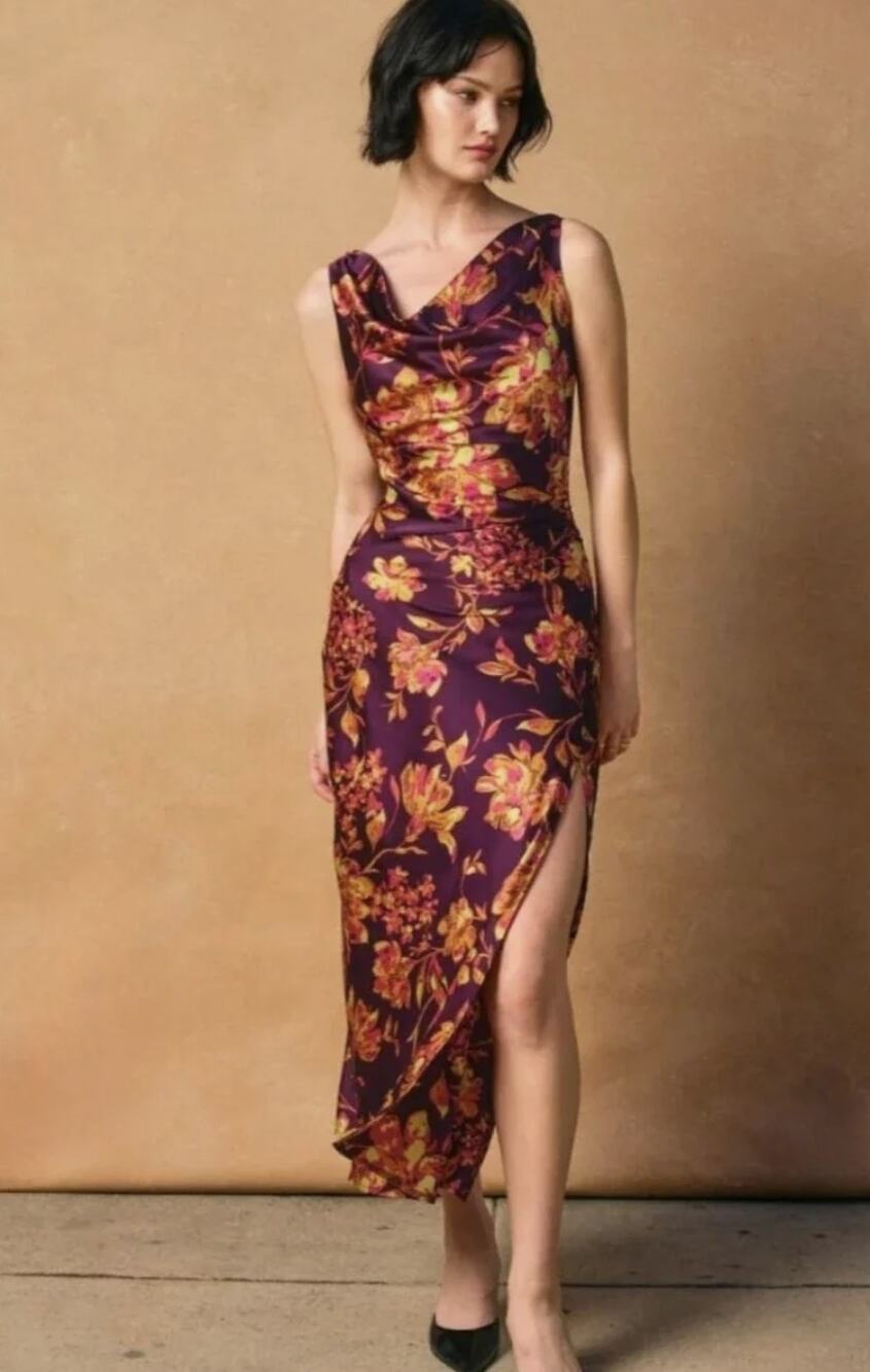 Dress Forum Lights Out Wrap Midi Dress